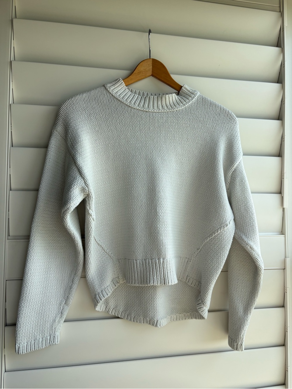Treasure & Bond white Crewneck Knit Sweater